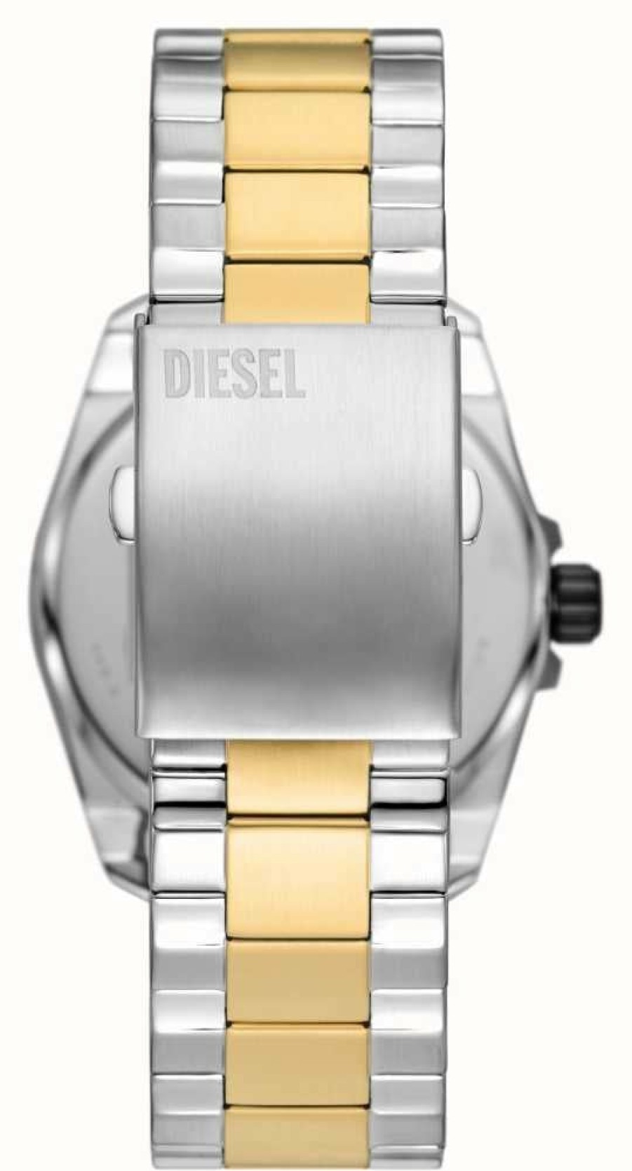 Men'S Diesel | Diesel Men'S Ms9 (44Mm) Black Dial / Two-Tone Stainless Steel Bracelet