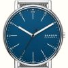 Men'S Skagen | Skagen Men'S Signatur (40Mm) Blue Dial / Steel Mesh Bracelet