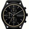 Men'S Skagen | Skagen Men'S Holst Chronograph (42Mm) Black Dial / Black Stainless Steel Bracelet