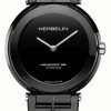 Men'S Herbelin | Herbelin Newport Ceramic 35Th Anniversary Limited Edition (38Mm) Black Dial / Black Fkm Rubber