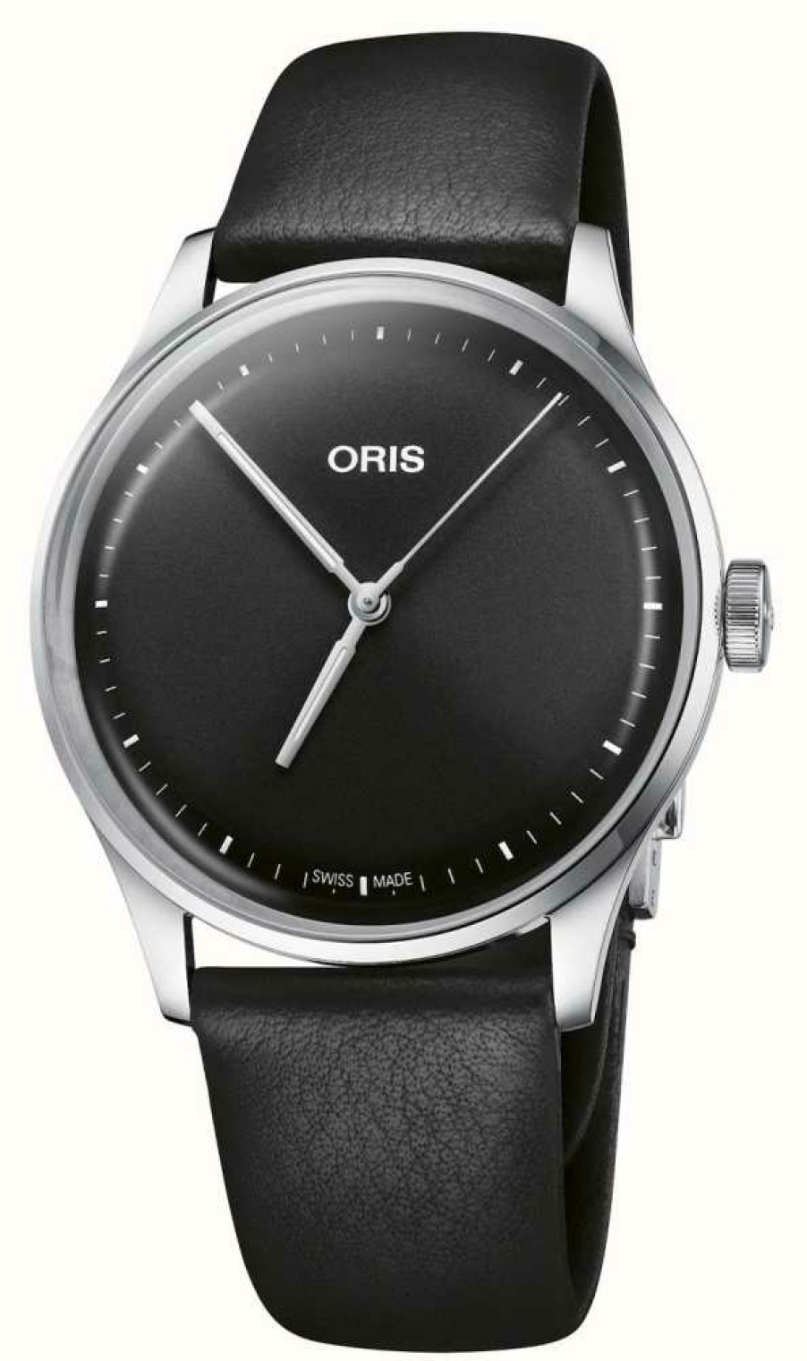 Men'S ORIS | Oris Artelier S Automatic (38Mm) Black Dial / Black Leather