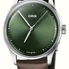 Men'S ORIS | Oris Artelier S Automatic (38Mm) Forest Green Dial / Brown Leather