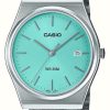 Jewelry Casio | Casio Analogue Quartz Stainless Steel Blue Dial