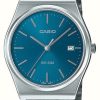 Women'S Casio | Casio Analogue Quartz Stainless Steel Blue Dial