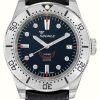 Men'S Squale | Squale 1545 Steel Black (40Mm) Black Dial / Black Homage Tropic Rubber