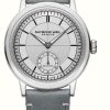 Men'S Raymond Weil | Raymond Weil Millesime Automatic Small-Seconds (39.5Mm) Silver Dial / Grey Calf Leather Strap