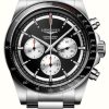 Men'S LONGINES | Longines Conquest Automatic Chronograph (42Mm) Black Dial / Stainless Steel Bracelet