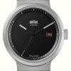 Jewelry Braun | Braun Bn0279 Swiss Made Automatic - Limited Edition (40Mm) Black Dial / Black Rubber Strap