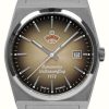 Men'S RUHLA | Ruhla Space Control Automatic (40Mm) Space Brown Dial / Stainless Steel