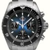 Men'S RUHLA | Ruhla Glasbach Cup Hill Climb Quartz Chrono (43Mm) Dark Blue Dial / Stainless Steel Bracelet