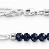 Jewelry Thomas Sabo Jewellery | Thomas Sabo Charm Bracelet Sterling Silver Imitation Sandstone Beads 17Cm