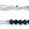 Jewelry Thomas Sabo Jewellery | Thomas Sabo Charm Bracelet Sterling Silver Imitation Sandstone Beads 19Cm