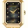 Women'S Herbelin | Herbelin Women'S Octogone (20.4Mm) Black Mother-Of-Pearl Dial / Gold-Tone Stainless Steel Bracelet