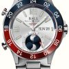 Men'S Ball Watch Company | Ball Watch Company Roadmaster Marine Gmt Moon-Phase (42Mm) Silver Dial / Titanium & Stainless Steel Bracelet