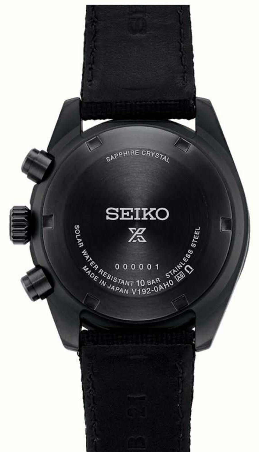 Men'S Seiko | Seiko Prospex Black Series 'Night Vision' Solar Speedtimer Chronograph