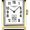 Women'S Duckworth Prestex | Duckworth Prestex Centenary 18Ct Gold Limited Edition (24Mm) White Rectangular Dial / Black Leather Strap