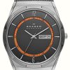 Men'S Skagen | Skagen Men'S Melbye Steel Mesh And Titanium Case Multifunction