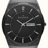 Men'S Skagen | Skagen Men'S Melbye Titanium Black Ion-Plated Titanium Black Dial Watch