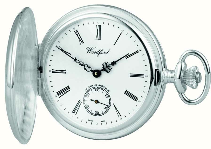 Men'S Woodford | Woodford | Full Hunter | Sterling Silver | Pocket Watch