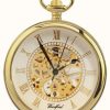 Men'S Woodford | Woodford | Open Face | Gold Plated | Skeleton | Pocket Watch