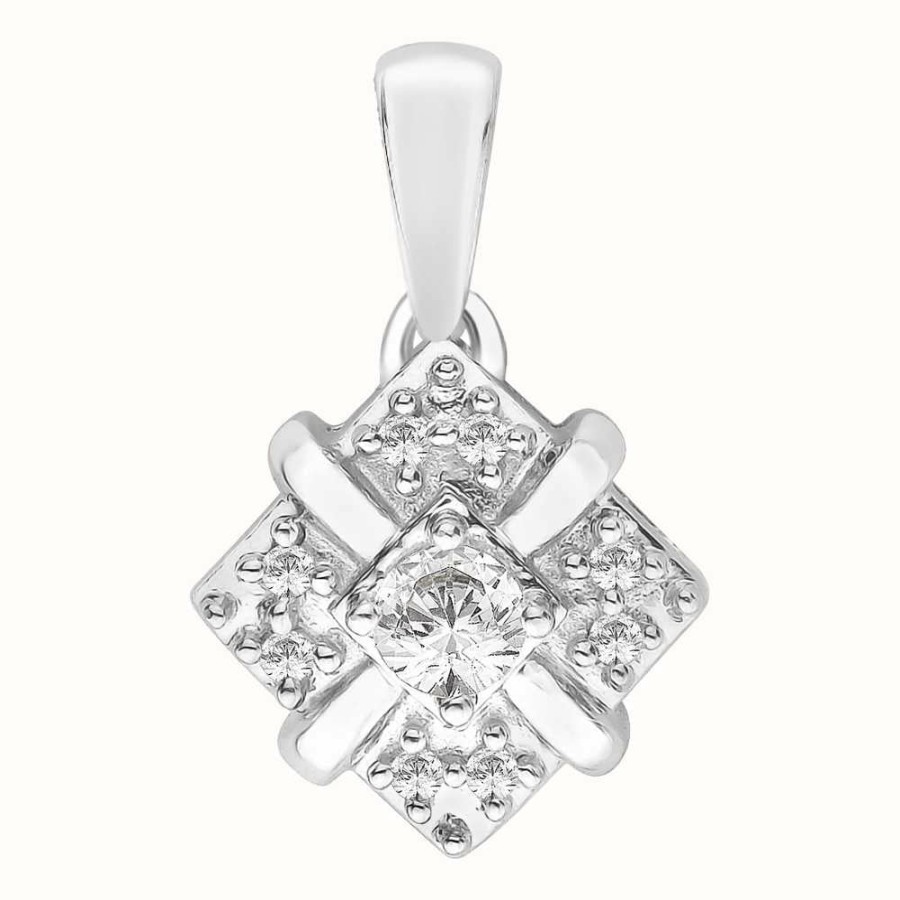 Jewelry Perfection Crystals | Perfection Crystals Fancy Cluster Pendant (0.25Ct)