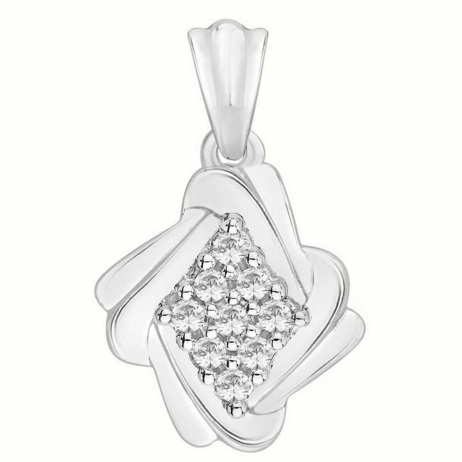 Jewelry Perfection Crystals | Perfection Crystals Fancy Cluster Pendant (0.25Ct)