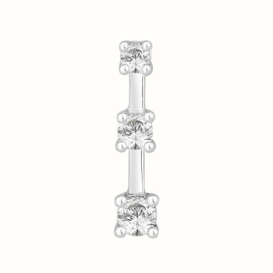 Jewelry Perfection Crystals | Perfection Crystals Graduating Trilogy Bar Pendant (0.50Ct)