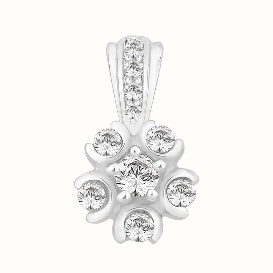 Jewelry Perfection Crystals | Perfection Crystals Six Stone Cluster Pendant (0.50Ct)