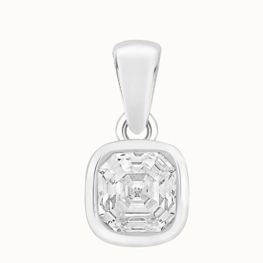 Jewelry Perfection Crystals | Perfection Crystals Single Stone Rubover Imperial Mosaic Pendant (1.00Ct)