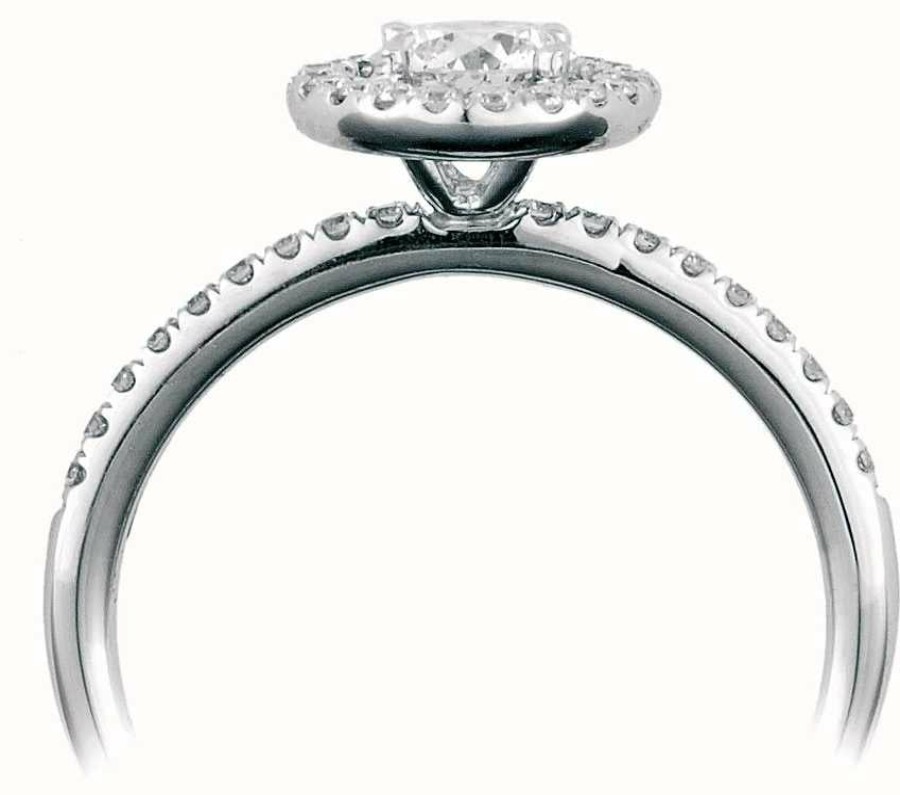 Jewelry James Moore | Lm 18Ct White Gold 0.65Ct Diamond (G Si1)