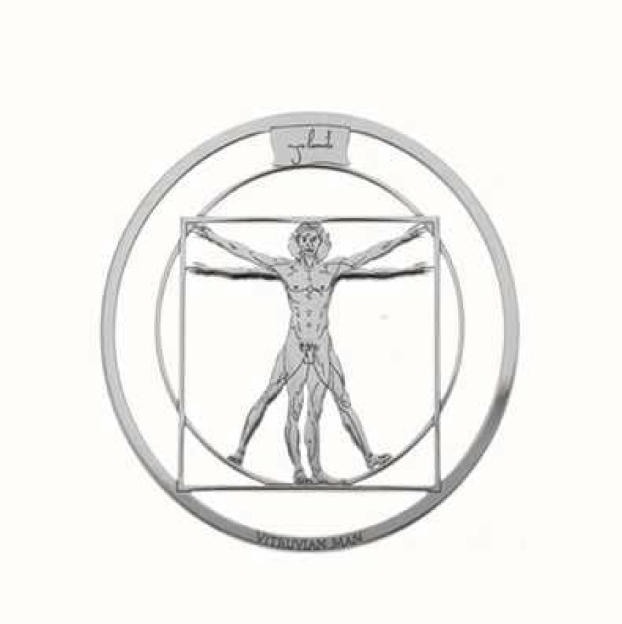 Jewelry MY iMenso Jewellery | My Imenso Vitruvian Man Cirkel Cover 33Mm Insignia (925/Rh