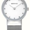 Women'S Bering | Bering Time Women'S Watch | Stainless Steel Silver Mesh Strap