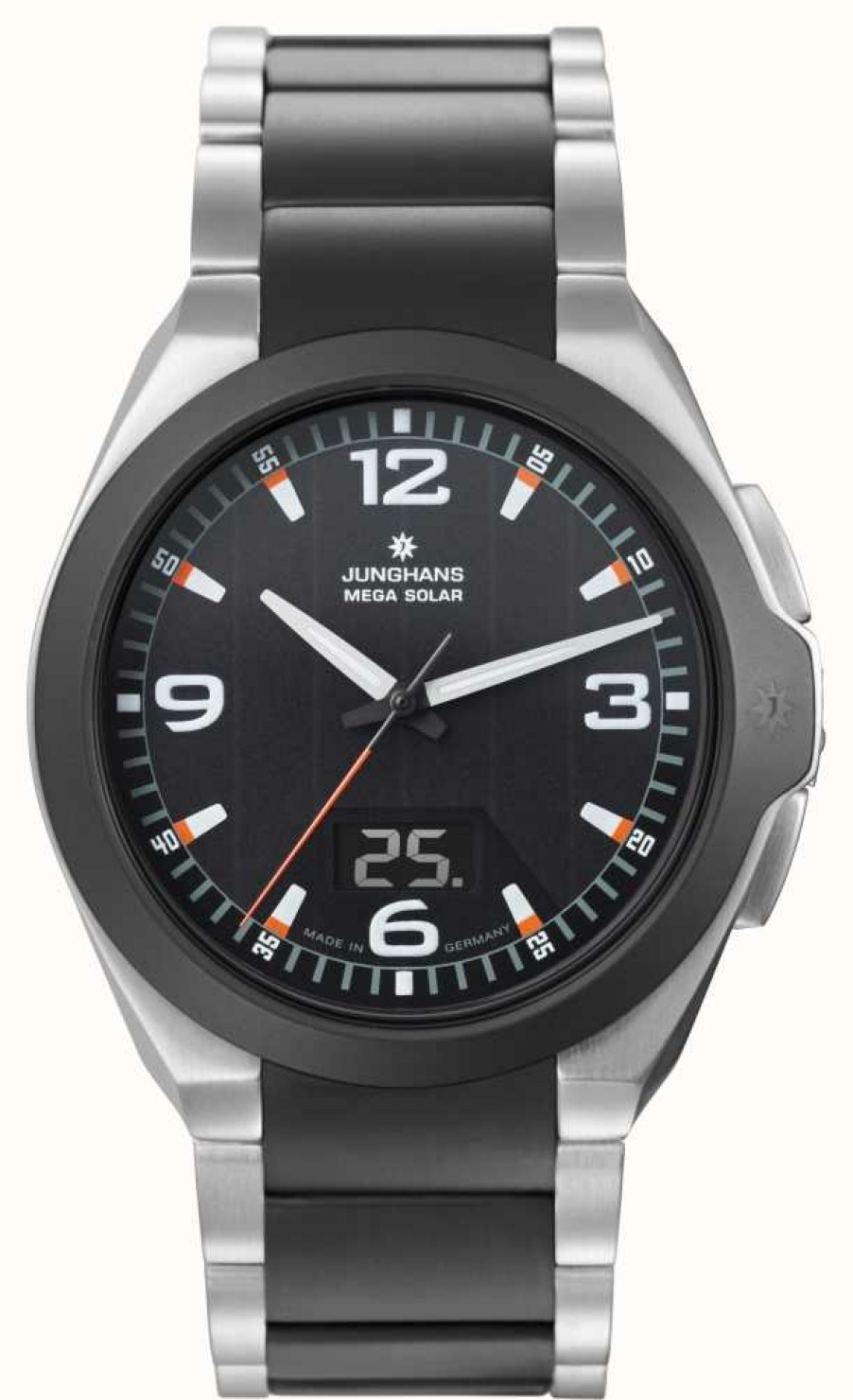 Men'S Junghans | Junghans Men'S Spektrum Mega Solar, Ceramic & Steel