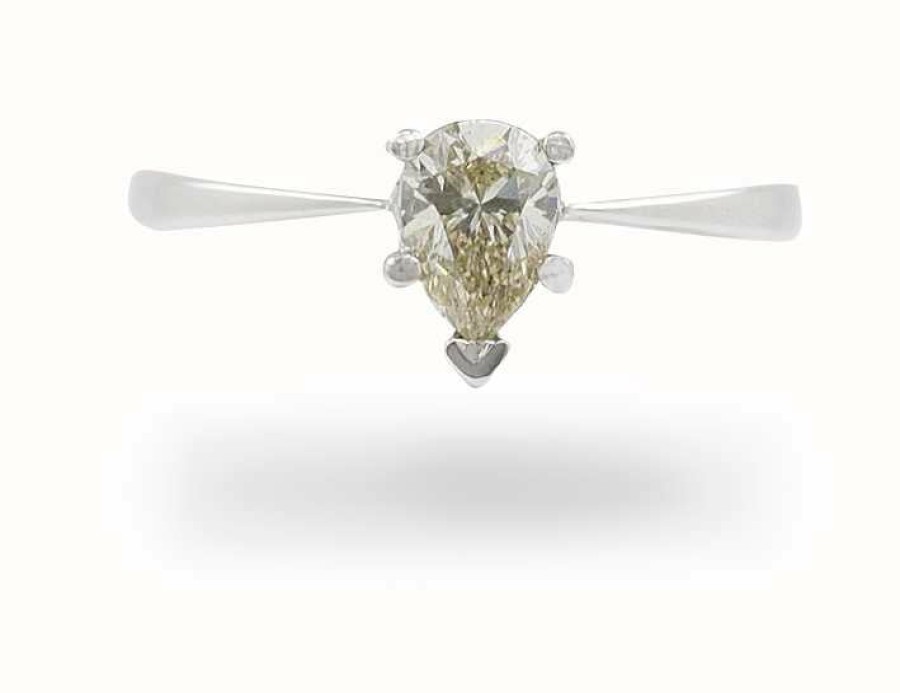 Jewelry James Moore | James Moore 18K White Gold 0.49 Ct Diamond Ring