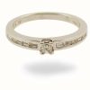 Jewelry James Moore | James Moore 18Ct White Gold 0.75Ct Princess Cut Channel Diamond Ring