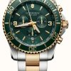 Men'S Victorinox | Victorinox Men'S Maverick Chronograph Two Tone