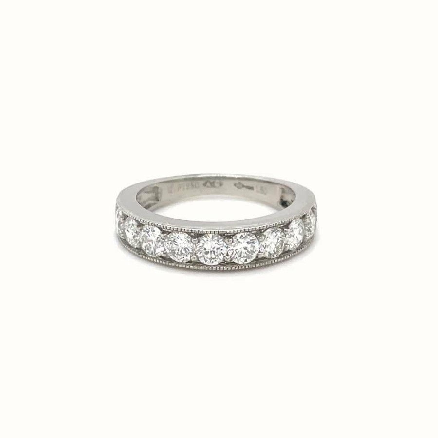 Jewelry James Moore | James Moore 18K W/Gold Diamond 1/2 Et 1.50Ct Ring