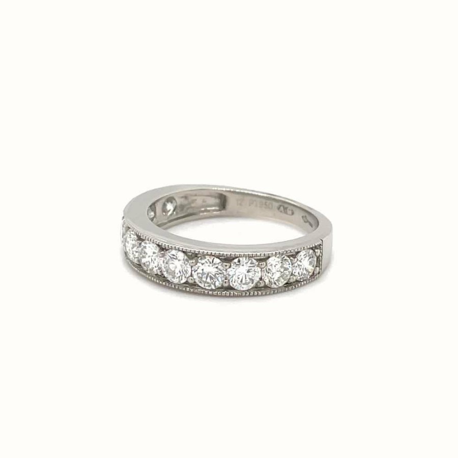 Jewelry James Moore | James Moore 18K W/Gold Diamond 1/2 Et 1.50Ct Ring