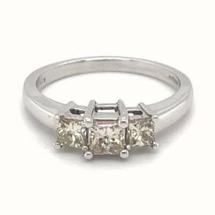 Jewelry James Moore | James Moore 18K White Gold 0.69Ct Diamond Ring