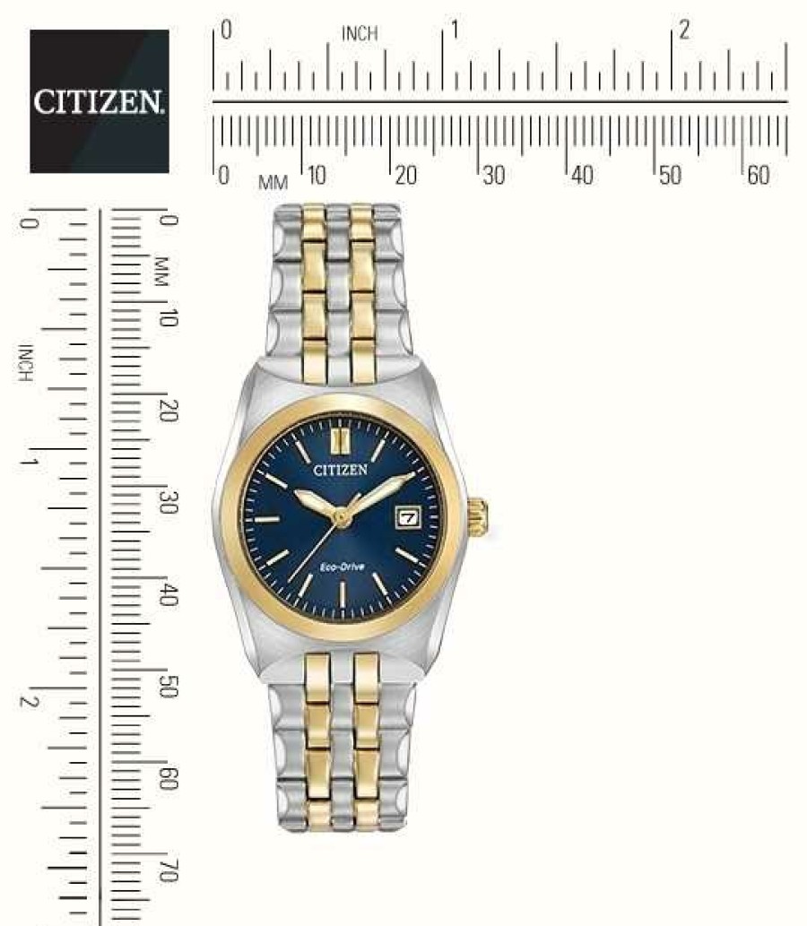 Women'S Citizen | Citizen Women'S Eco-Drive Corso Wr100 Two Tone