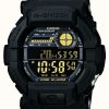 Men'S Casio | Casio G-Shock Vibrating 5 Alarm Watch Black Yellow