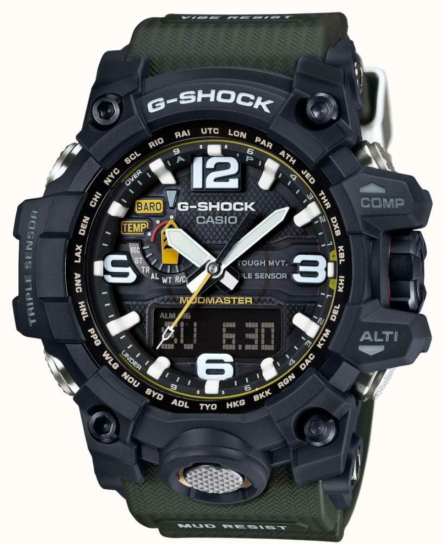 Men'S Casio | Casio Premium Mudmaster G-Shock Tough Solar Rc