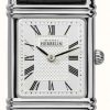 Women'S Herbelin | Herbelin Women'S Esprit Art Deco Black Leather Strap