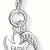 Jewelry Thomas Sabo Jewellery | Thomas Sabo Angel Faith Charm 925 Sterling Silver