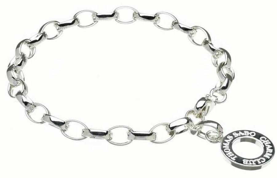 Jewelry Thomas Sabo Jewellery | Thomas Sabo Bracelet 17.5Cm Charm Carrier 925 Sterling Silver