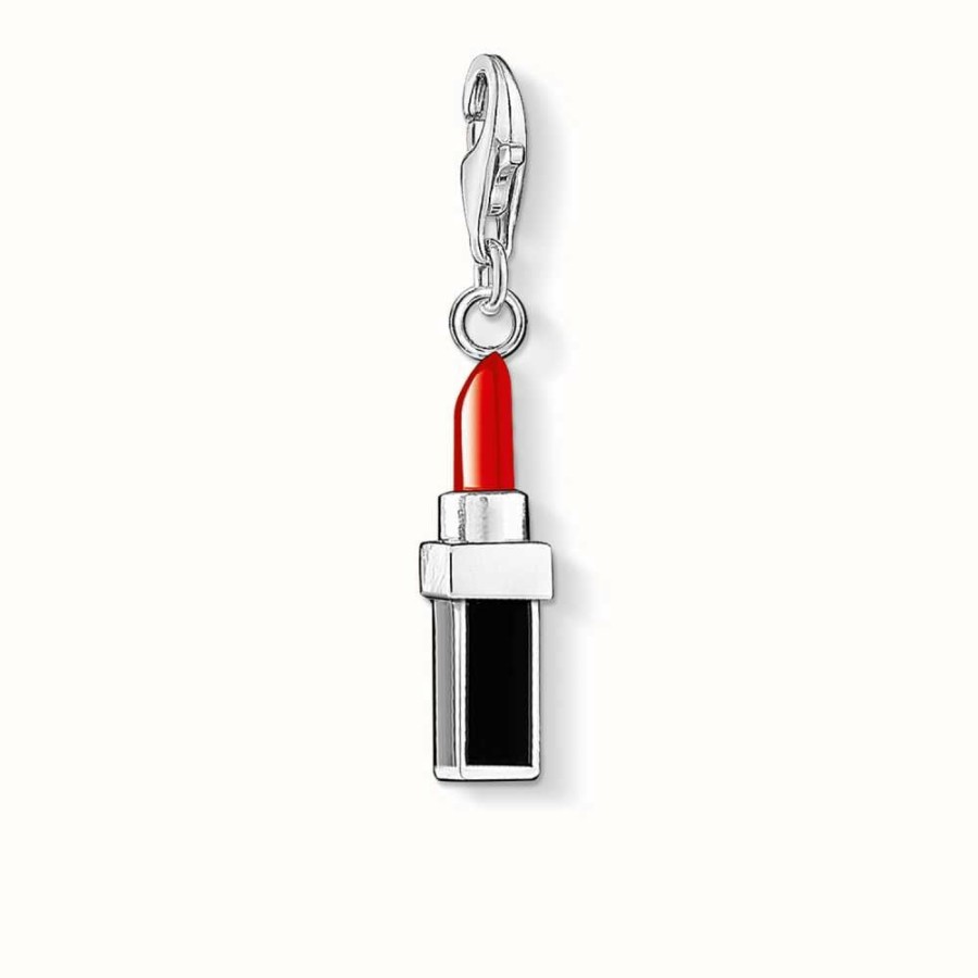 Jewelry Thomas Sabo Jewellery | Thomas Sabo Lipstick Charm Red 925 Sterling Silver Cold Enamel