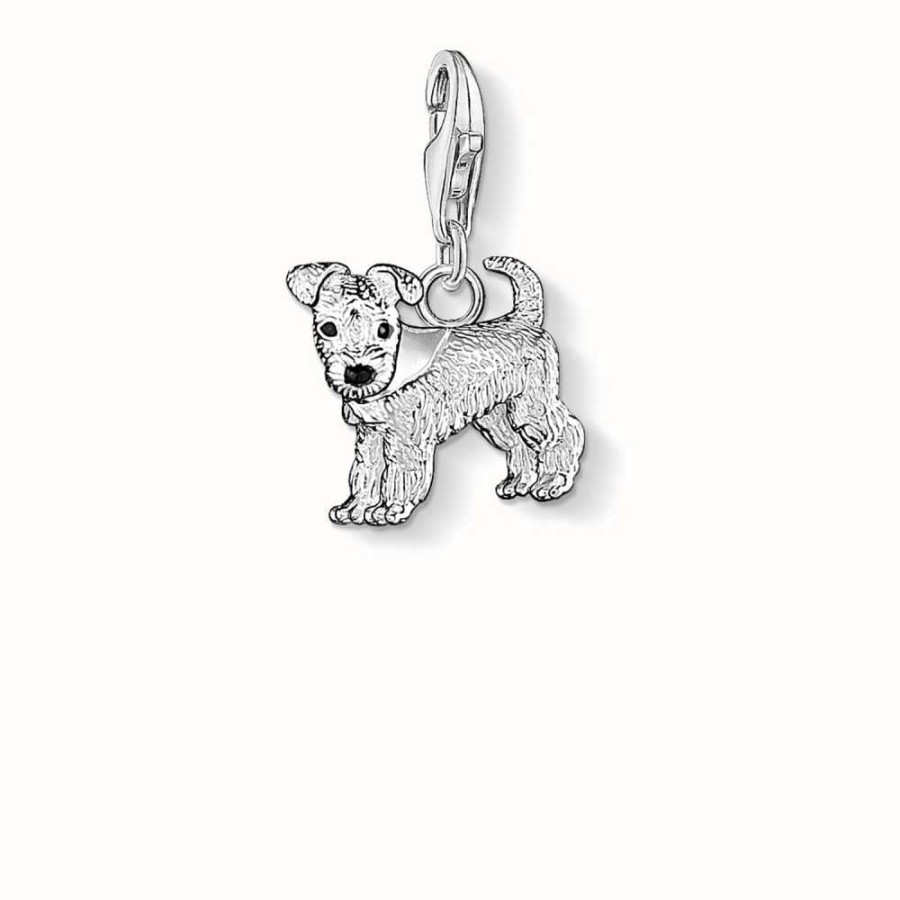 Jewelry Thomas Sabo Jewellery | Thomas Sabo Dog Charm 925 Sterling Silver Cold Enamel