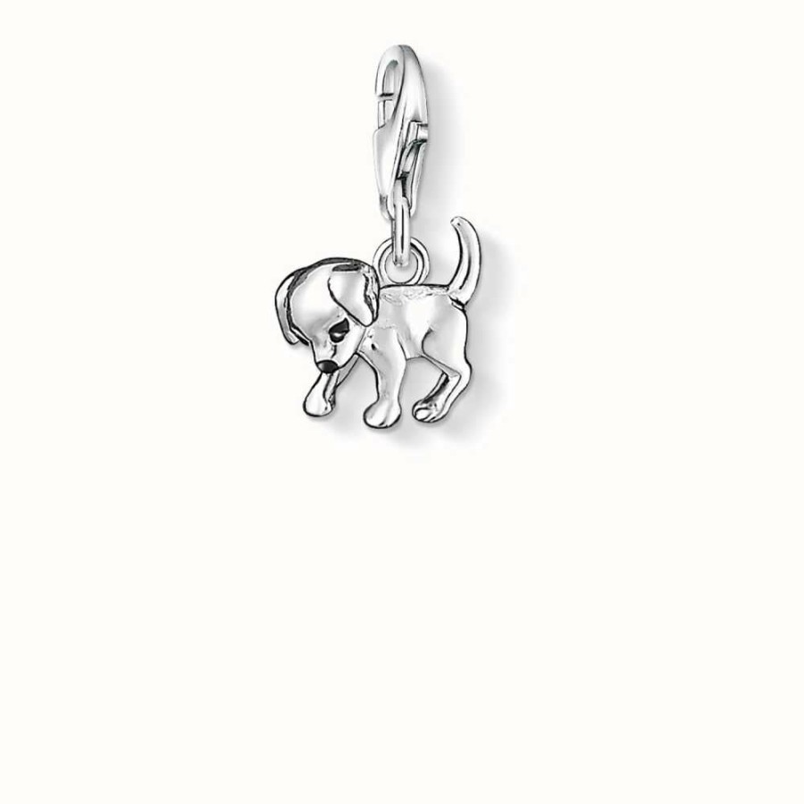 Jewelry Thomas Sabo Jewellery | Thomas Sabo Dog Charm 925 Sterling Silver Cold Enamel