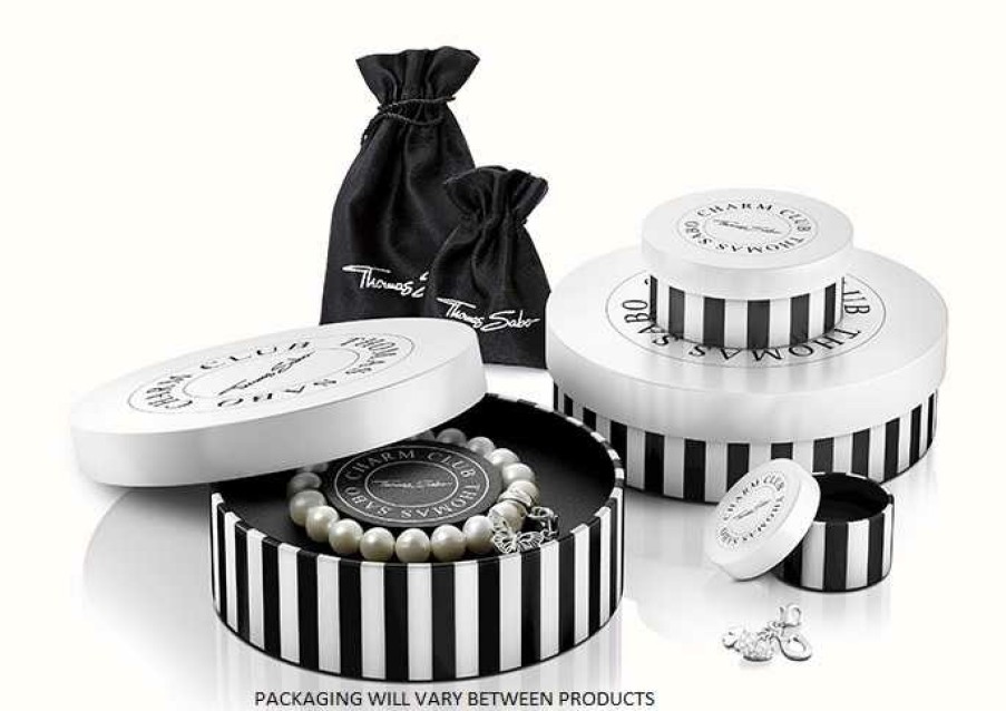 Jewelry Thomas Sabo Jewellery | Thomas Sabo Leather Bracelet 21Cm Black 925 Sterling Silver Rhodium Plating/ Leather