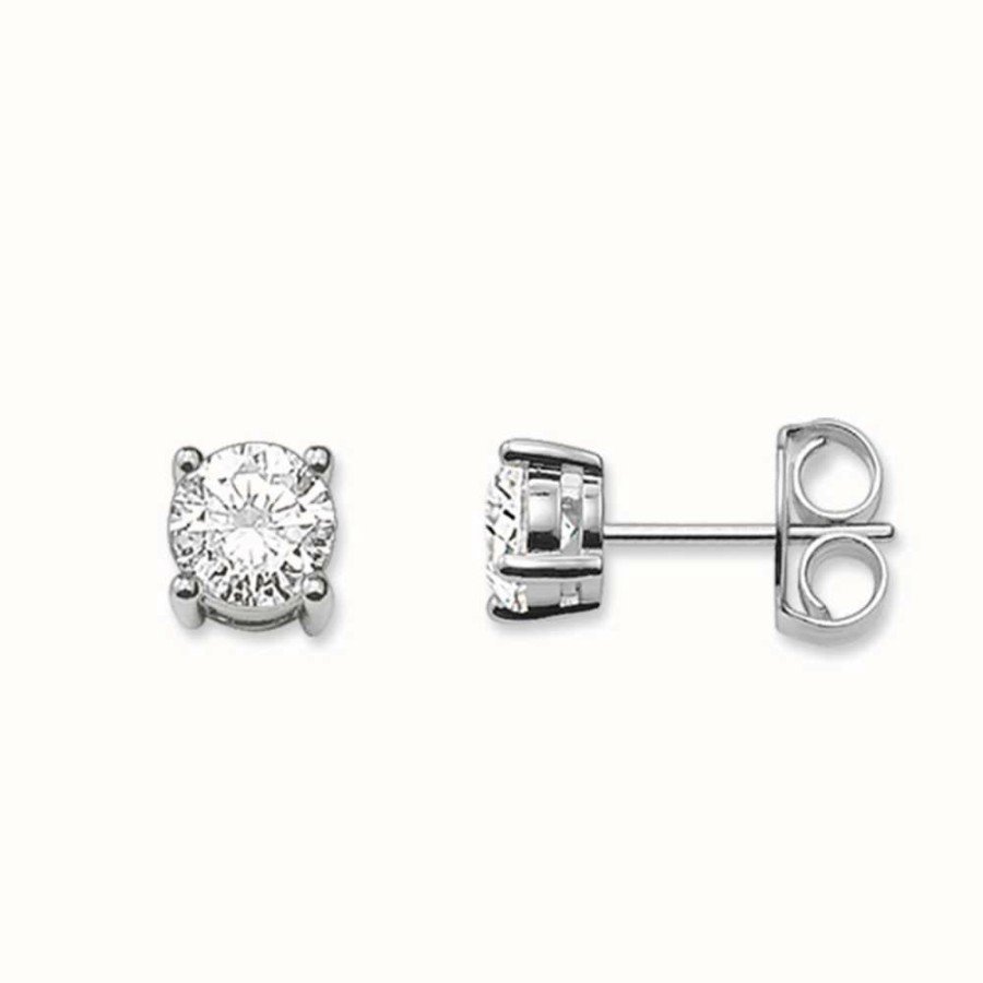 Jewelry Thomas Sabo Jewellery | Thomas Sabo Earstuds White 925 Sterling Silver/ Zirconia